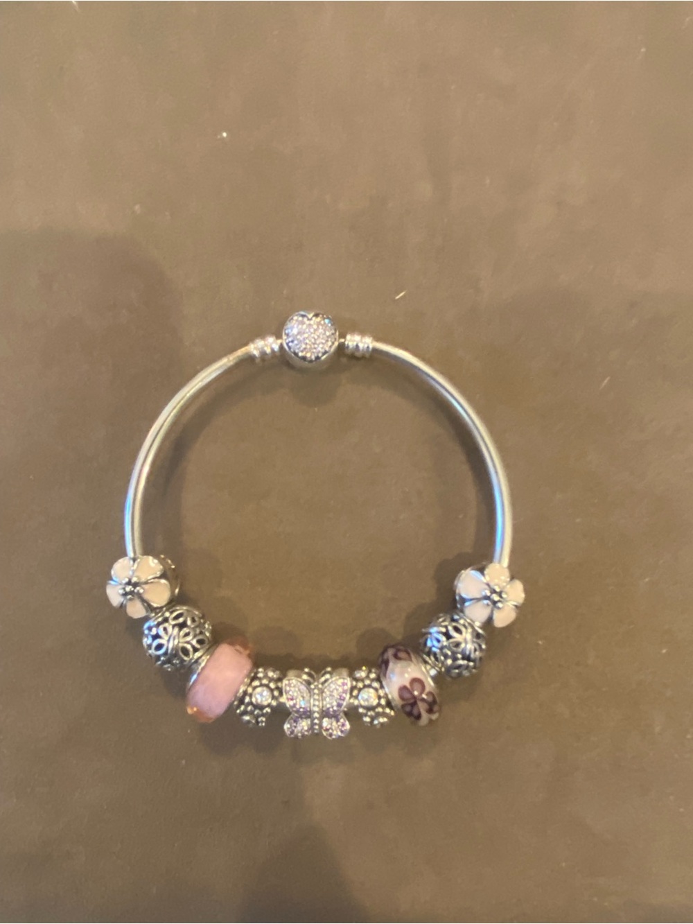 Pandora Pink Butterfly Charm Bracelet - Picture 2 of 2